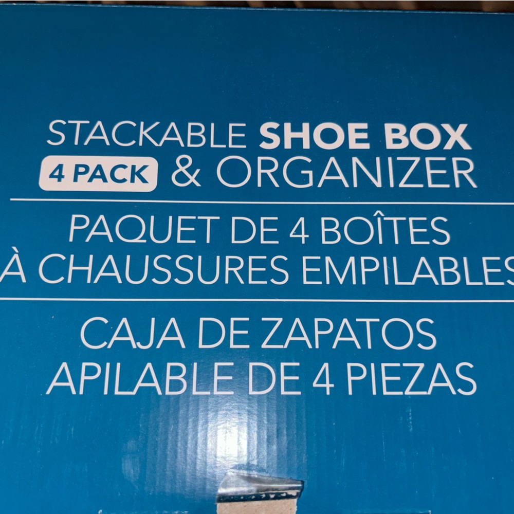 Stackable SHOE BOX and organizer!